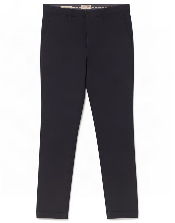 Pantaloni chino Jack & Jones Marco Slim Fit pentru bărbați L30 L30 Bumbac bleumarin