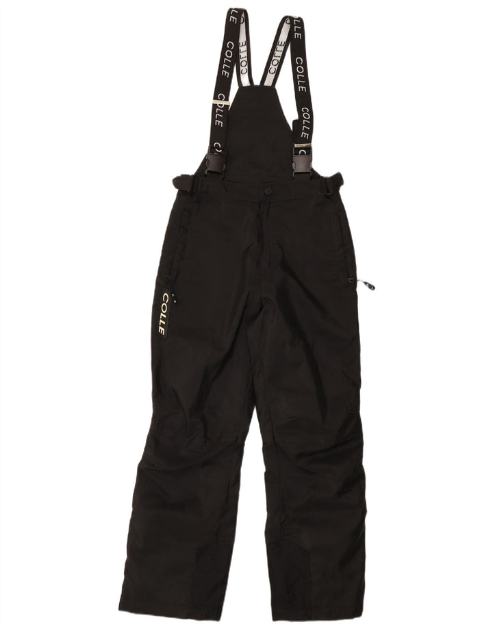 Pantaloni de schi salopete grafice COLLE băieți 11-12 ani negru