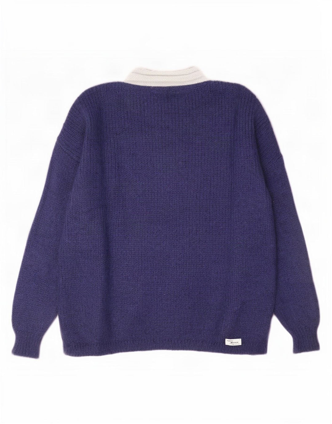 Pulover vintage pentru femei cu gât țestoasă IT 44 Medium Bleumarin