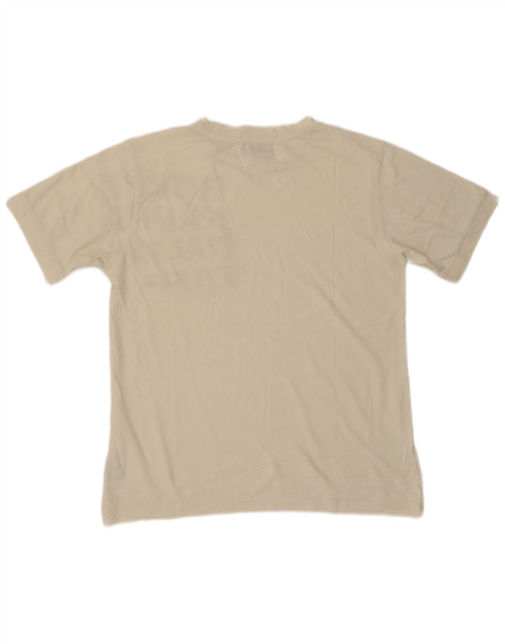 Tricou grafic pentru bărbați Kappa Top mediu din bumbac alb