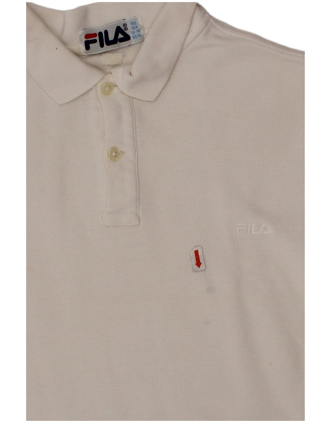 Tricou Polo Băieți FILA 13-14 Ani Alb