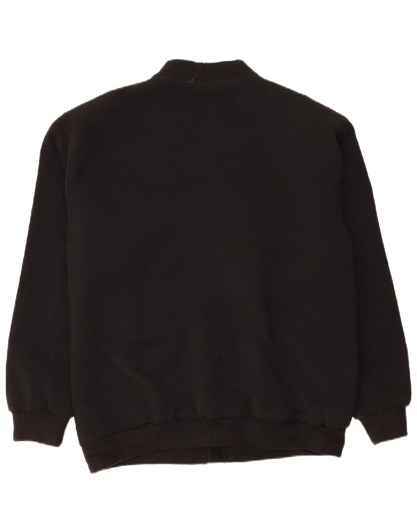 Bomber pentru bărbați VINTAGE UK 42 XL Poliester color bloc negru