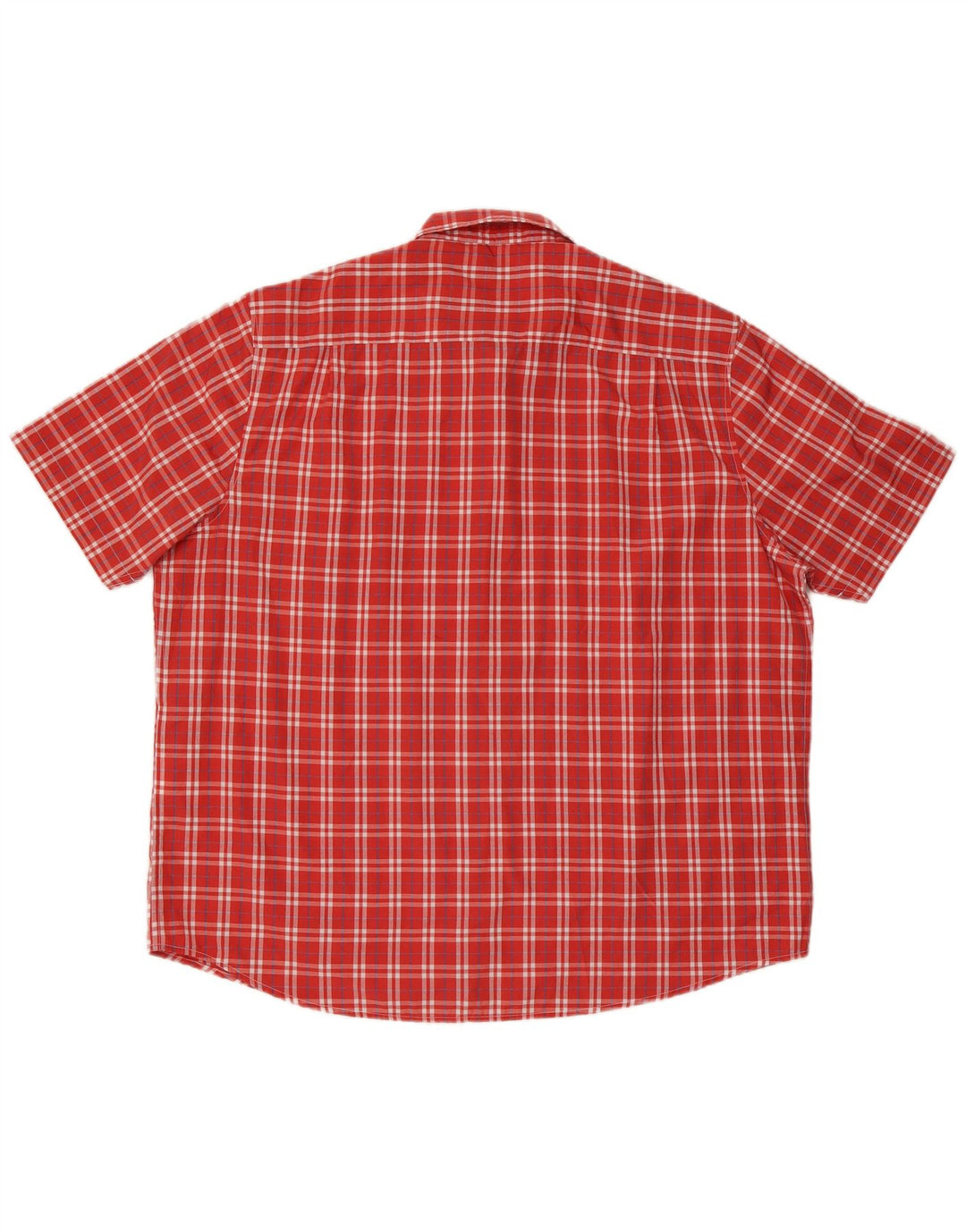 Cămașă cu mânecă scurtă pentru bărbați James Pringle 2XL poliester cu carouri roșii