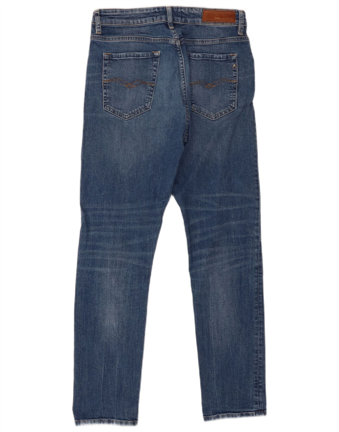 REPLAY Womens Slim Jeans W28 L28 Blue Cotton