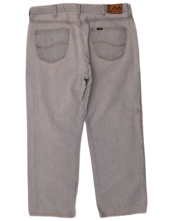 Blugi drepti pentru bărbați Lee W38 L27 Bumbac albastru