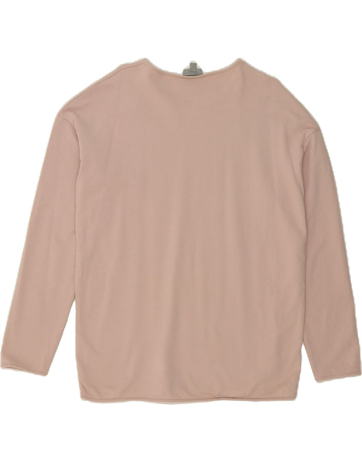 COS Womens Top Long Sleeve UK 10 Small Pink Cotton Vintage Cos and Second-Hand Cos from Messina Hembry 