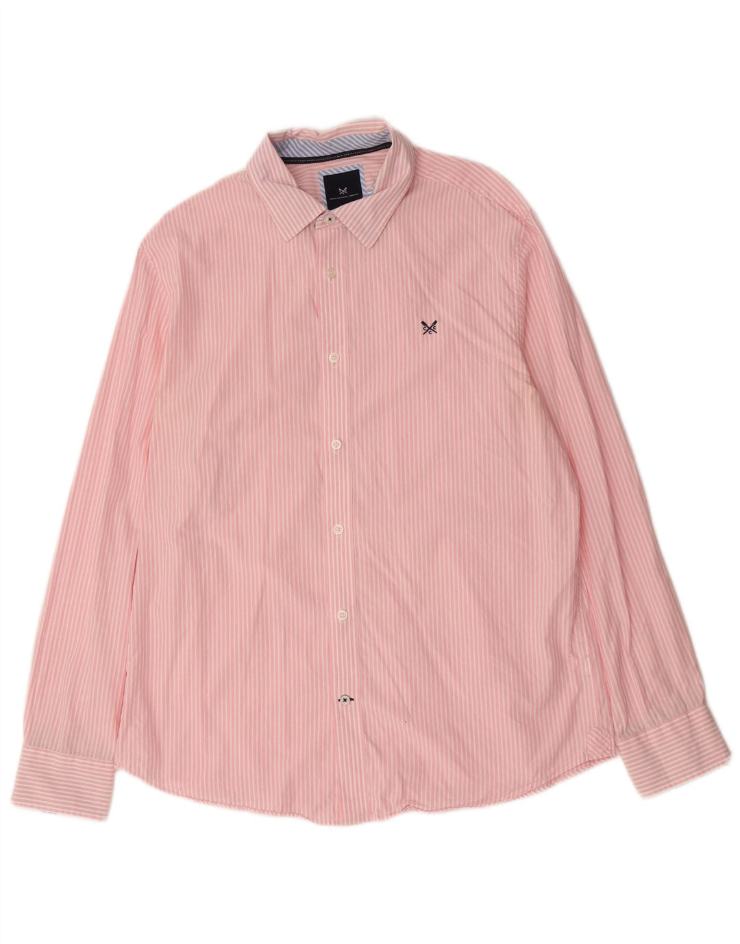 Crew Clothing Cămașă pentru bărbați, mare, roz, cu dungi