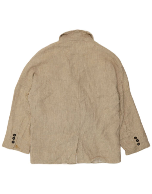 Jachetă Blazer pentru Damă Zara UK 14 Medium Bej In