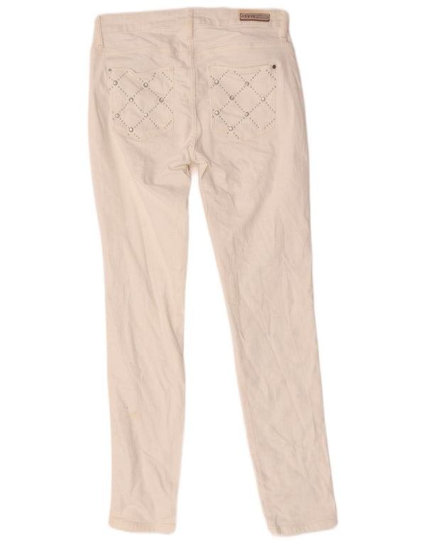 Blugi Skinny Curve Sexy Guess W28 L28 Bumbac Geometric Alb