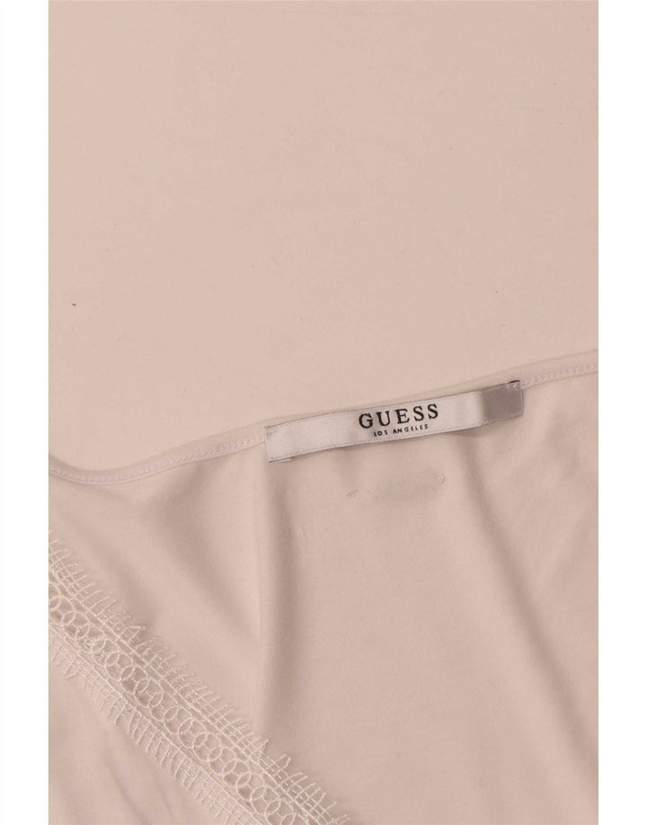 Bluză fără mâneci pentru femei Guess UK 12 Medium White