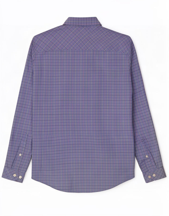 Cămașă pentru bărbați Joules Classic Fit, bumbac cu carouri albastru mediu