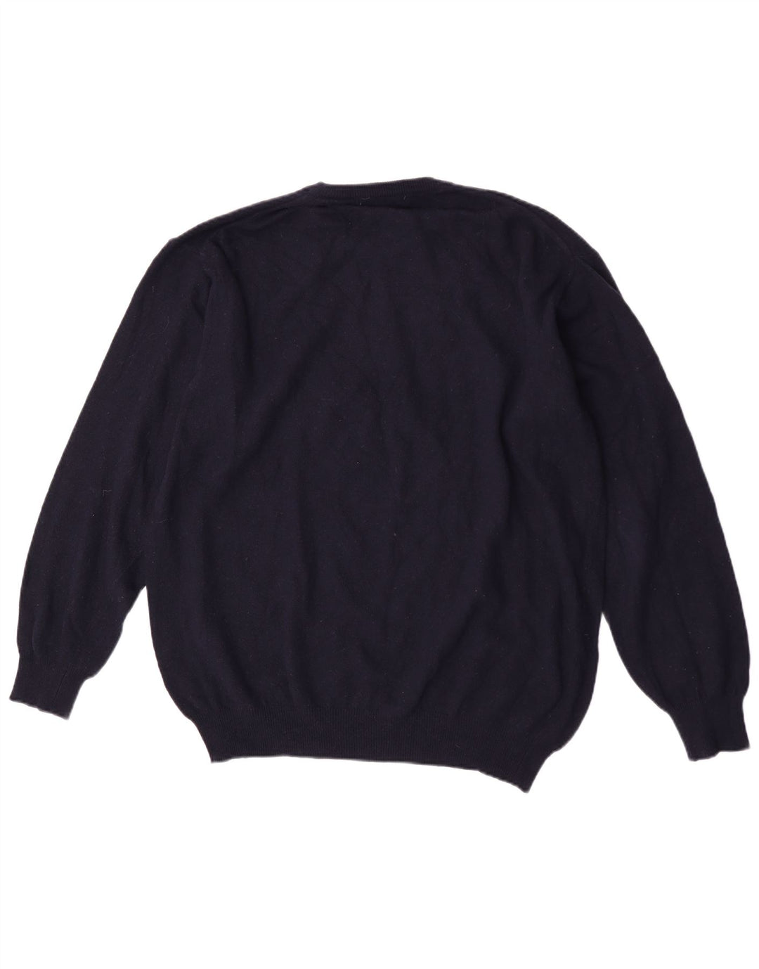 Pulover pentru bărbați Zara, cu gât crew, XL, lână bleumarin