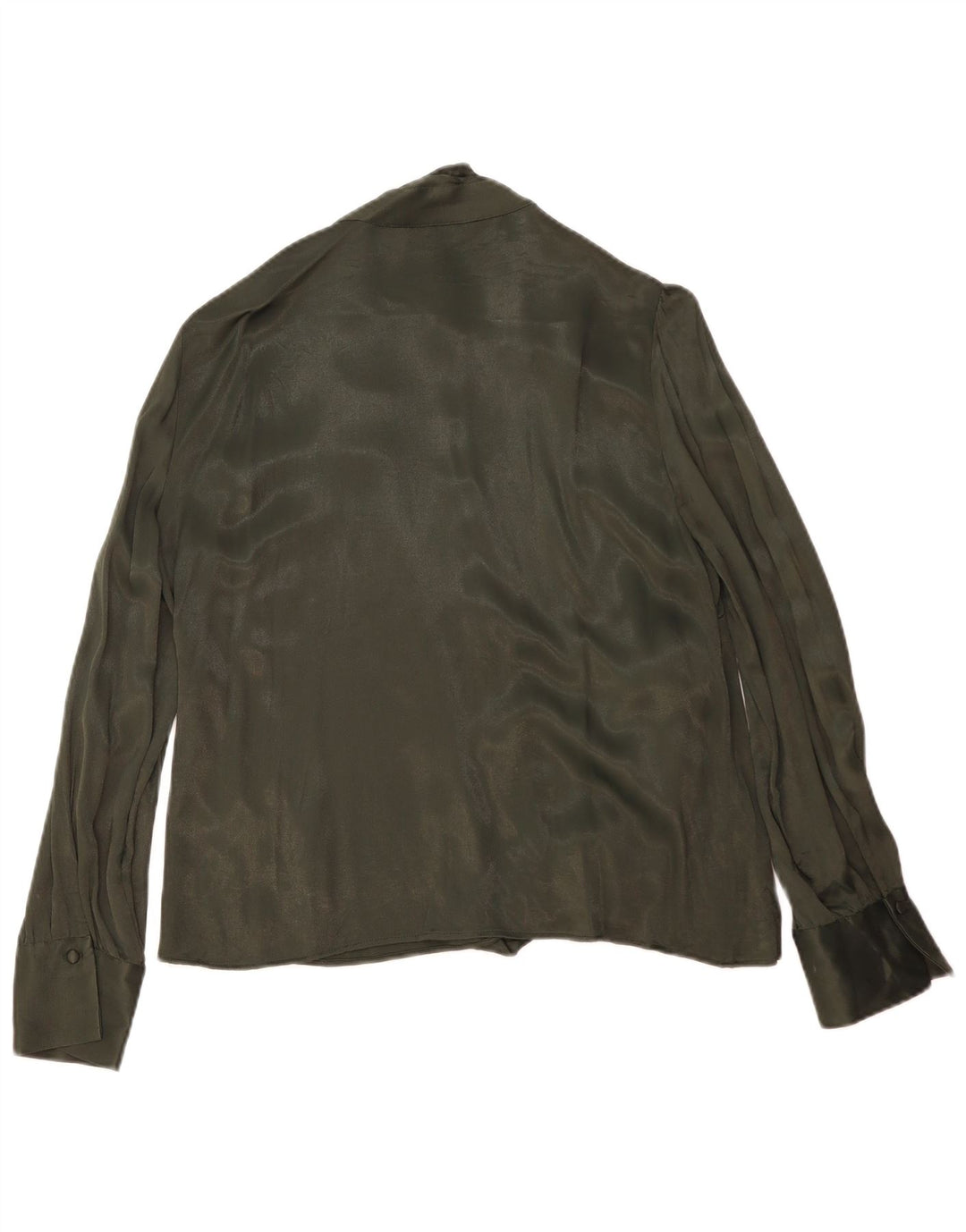 Bluză cămașă pentru femei Zara UK 18 XL Verde