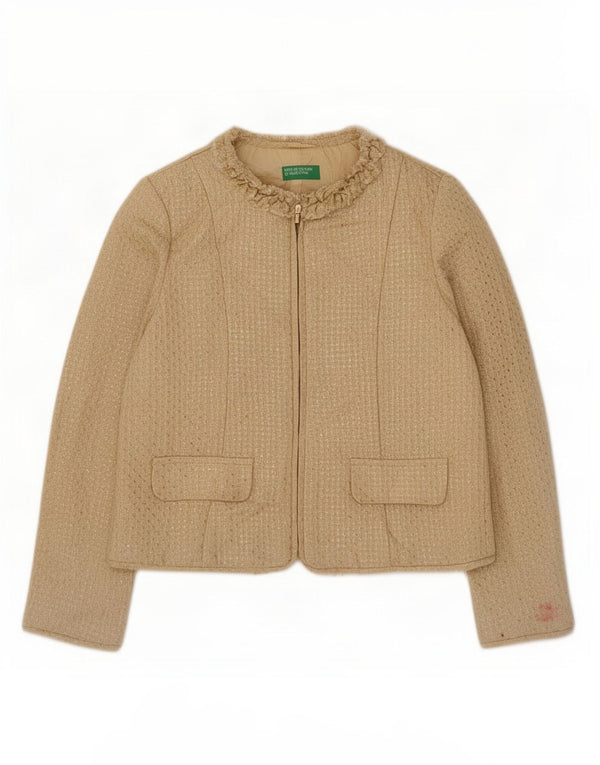 Sacou Benetton Fete 10-11 Ani XL Bej Acrilic