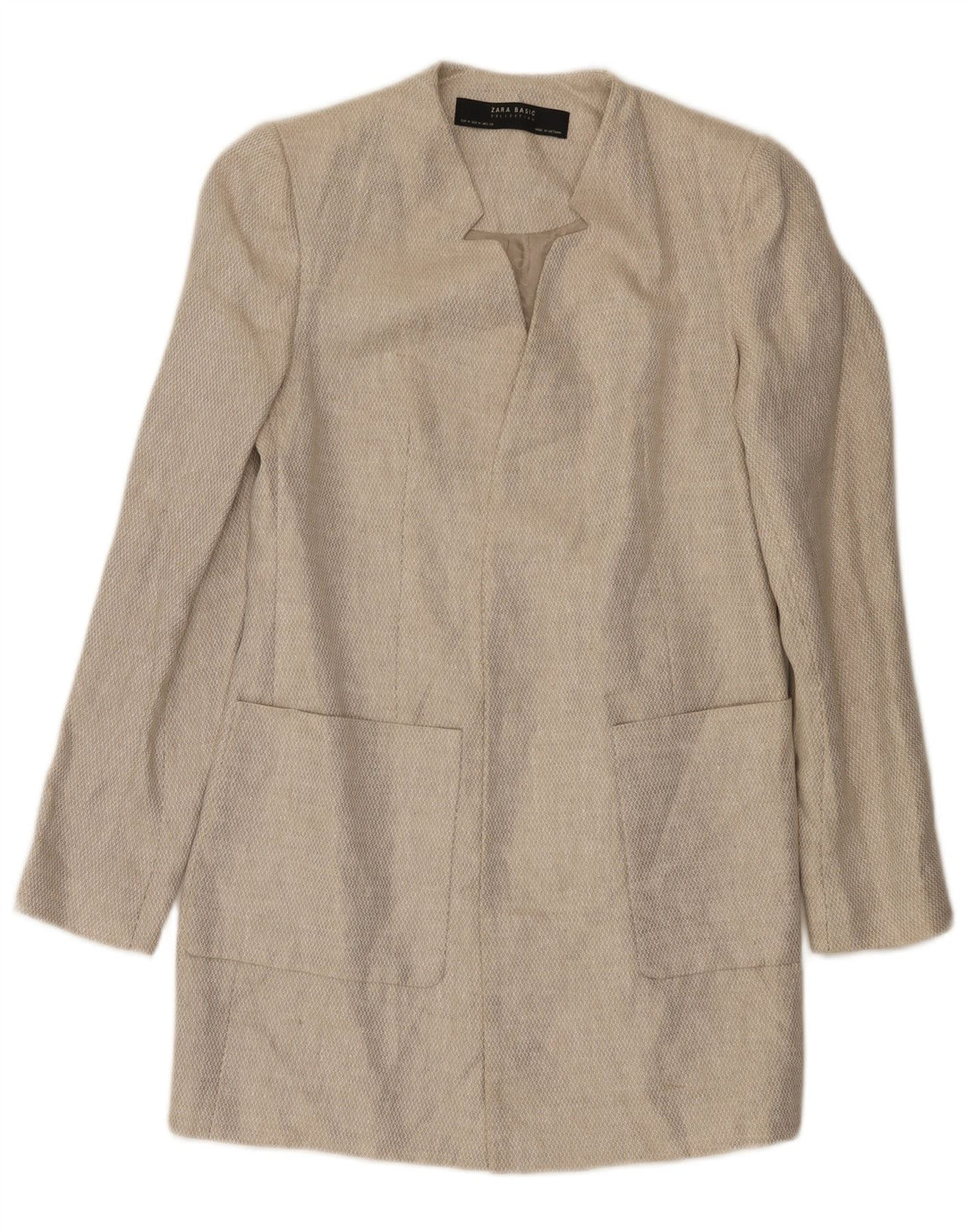 Pardesiu deschis pentru femei Zara UK 12 Medium Bej In
