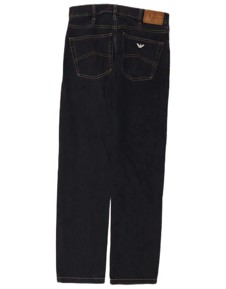 Blugi drepti pentru femei Armani W32 L29 Bumbac bleumarin