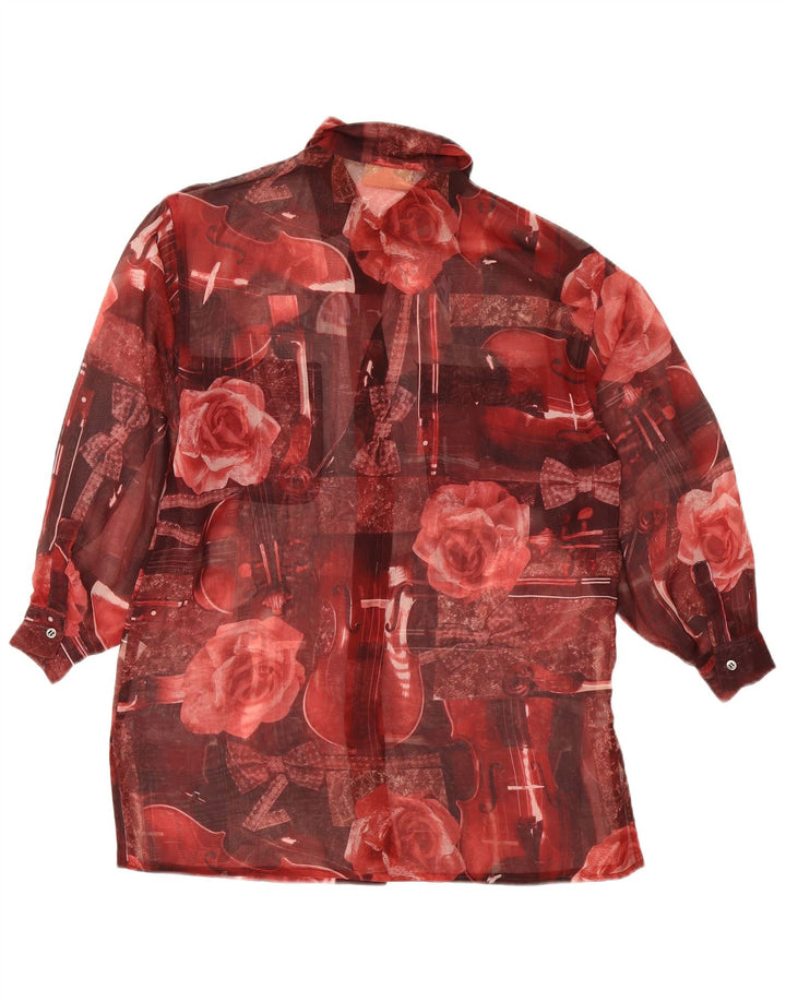 Bluză cămașă pentru femei Penny Black UK 8 Poliester Floral Roșu Mic