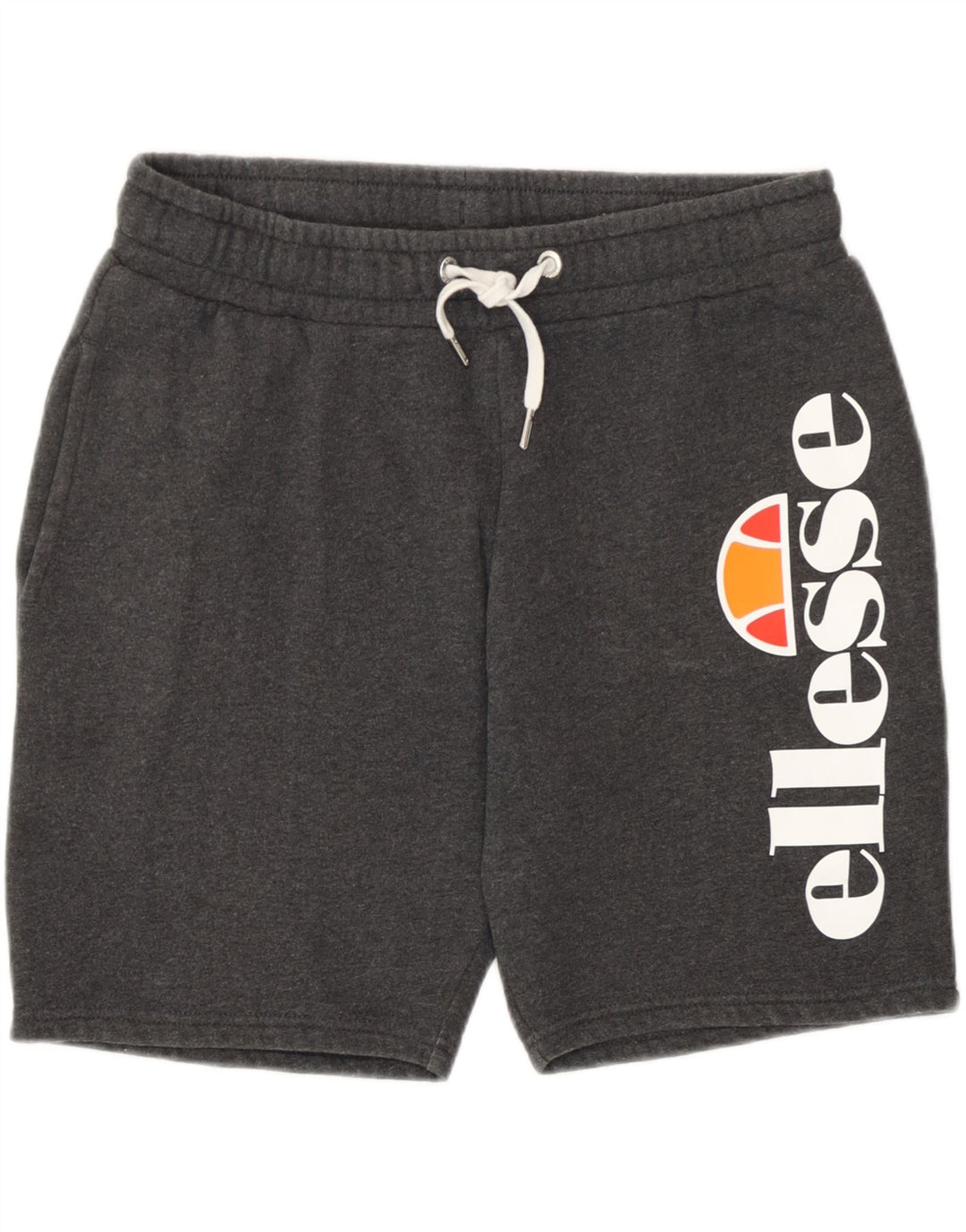 Pantaloni scurți sport grafic Ellesse pentru bărbați, bumbac, gri mediu
