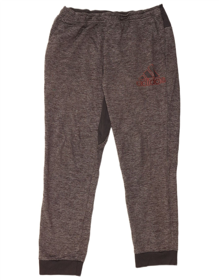 Pantaloni de trening pentru bărbați Adidas Pantaloni de jogging mari, gri, pete
