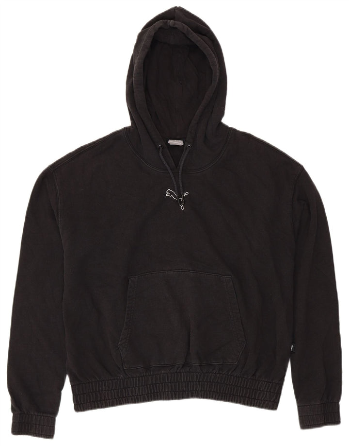 Pulover supradimensionat pentru femei PUMA UK 14, bumbac mediu negru