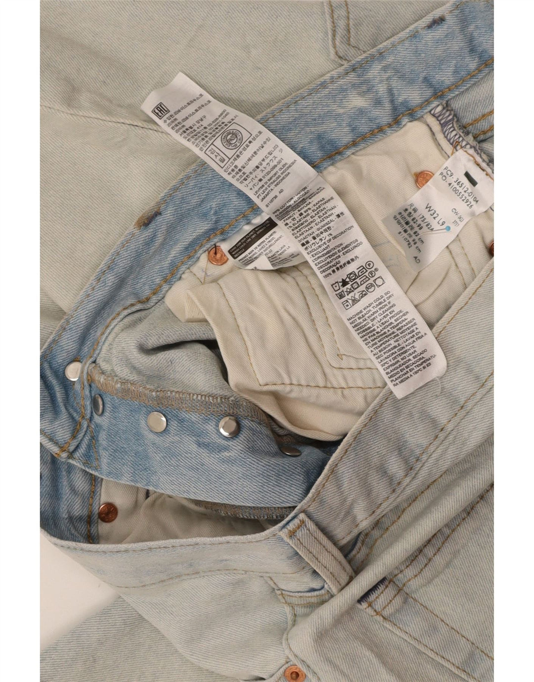 LEVI'S Mens 501 Denim Shorts W32 Medium Blue Cotton