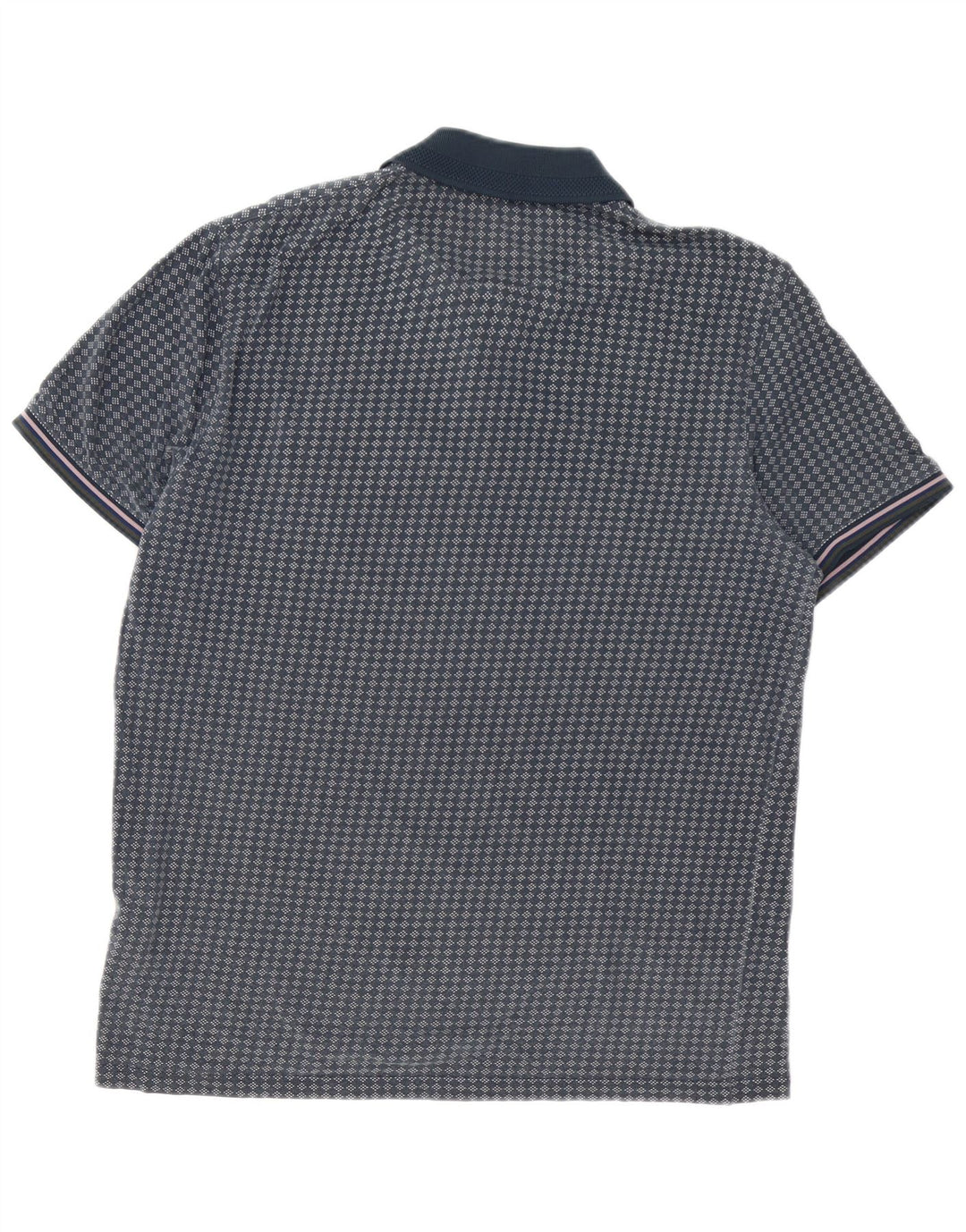 Tricou polo pentru bărbați Ted Baker Mărimea 3 Mediu Bleumarin Geometric