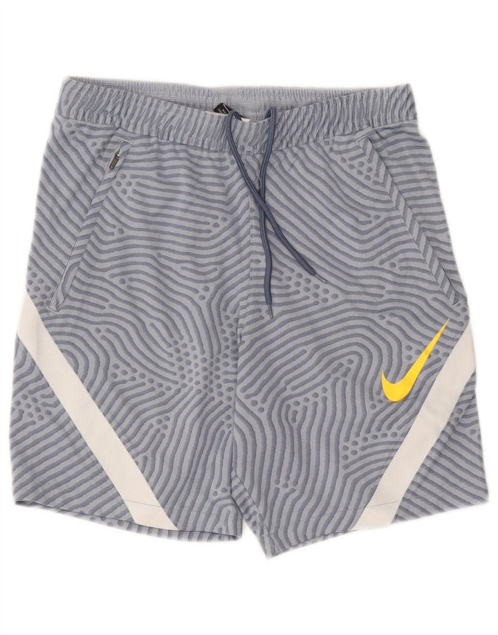 Pantaloni scurți sport Nike pentru bărbați Dri Fit cu model abstract, albastru, color block