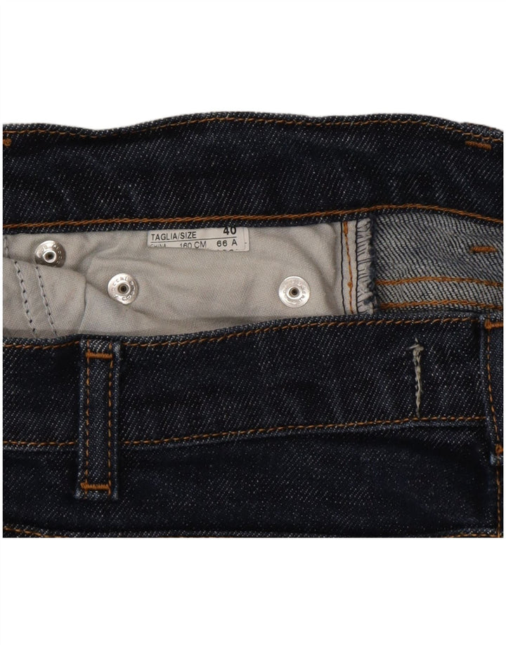 Blugi tăiați pentru femei Benetton IT 40 Small W26 L25 Bleumarin