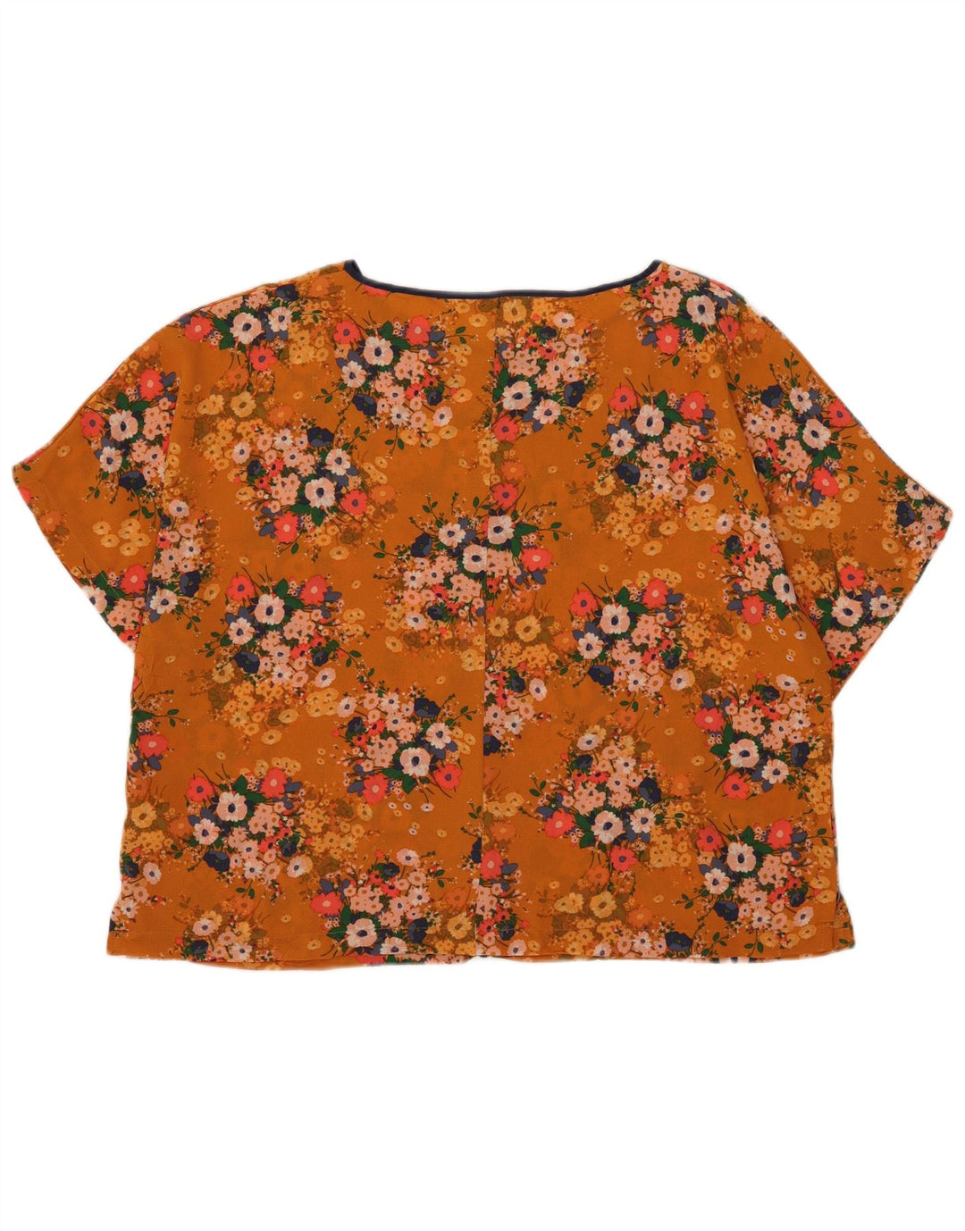 Bluză supradimensionată pentru femei Marks & Spencer UK 18 XL Orange Floral