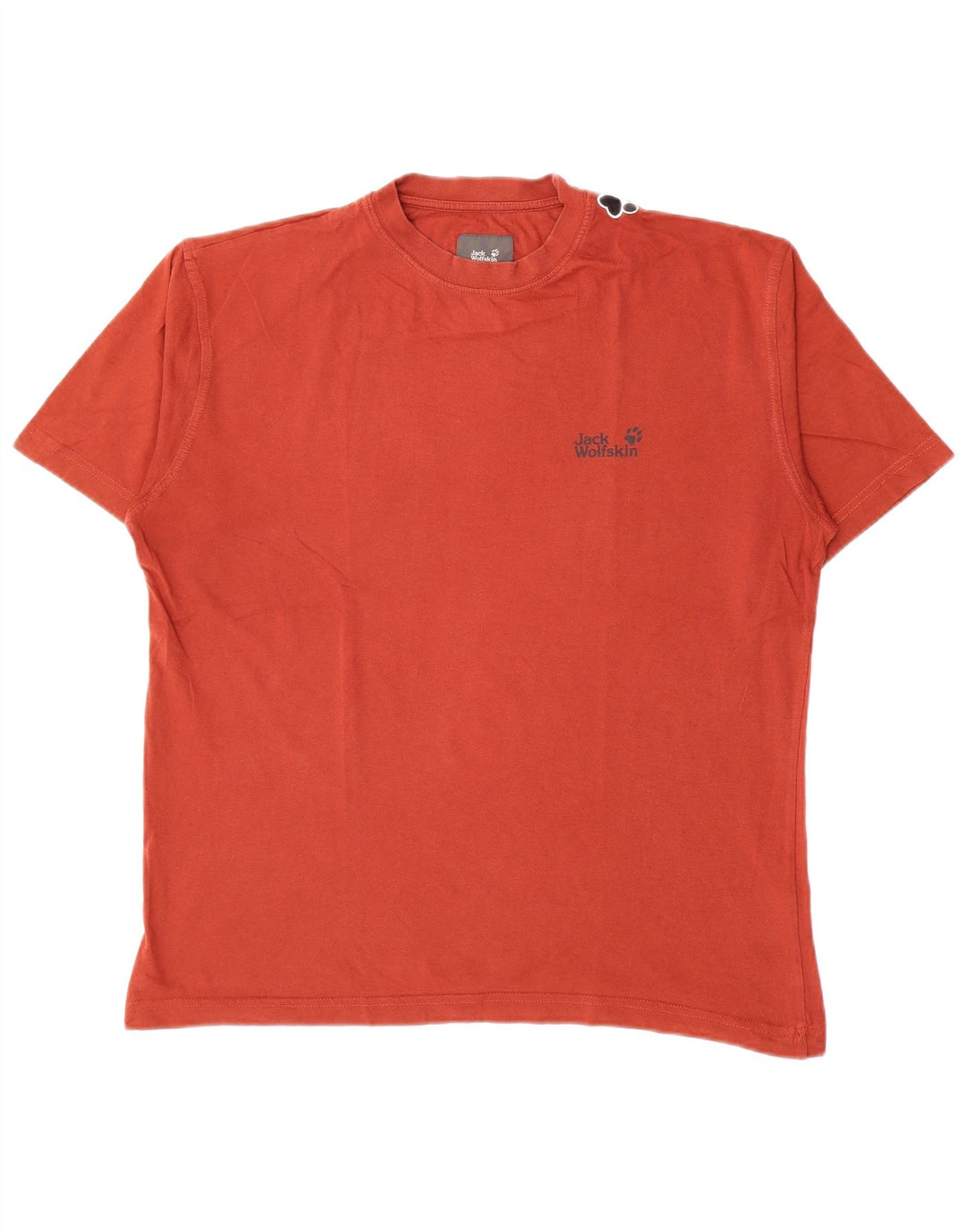 Tricou grafic Jack Wolfskin pentru bărbați Top din bumbac roșu mediu