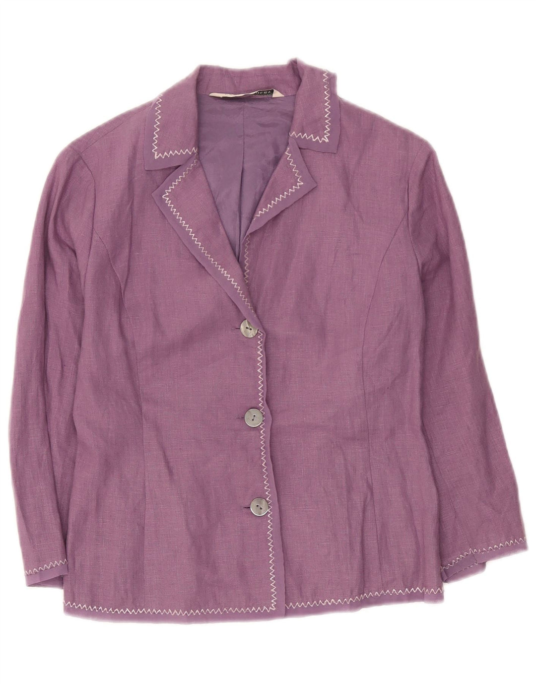 Jachetă blazer pentru femei Laura Ashley, cu 3 nasturi, UK 8, in violet mic