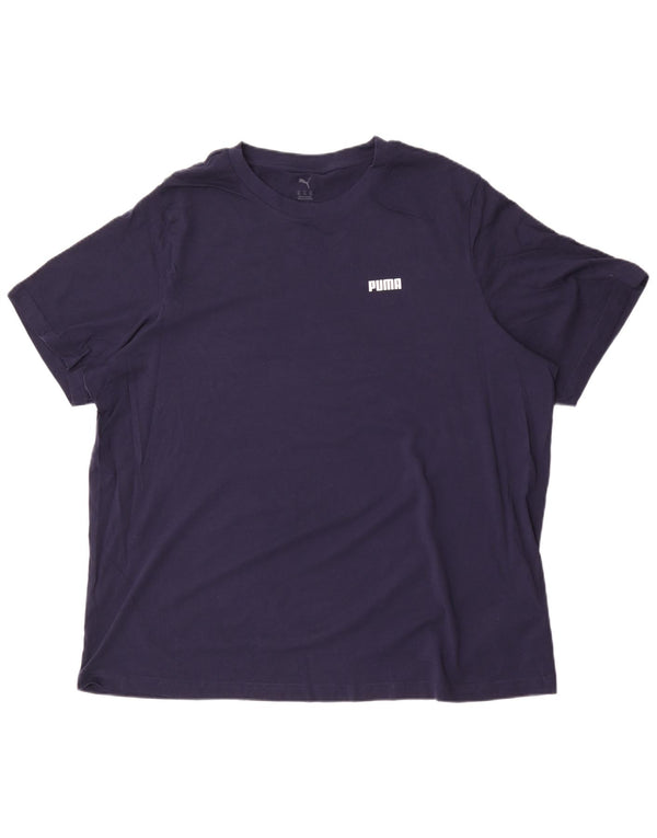 Tricou pentru bărbați Puma Top 2XL Bumbac bleumarin