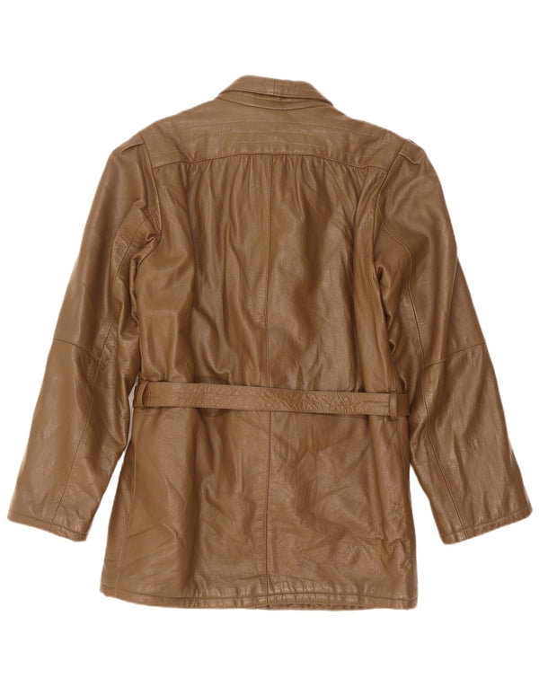 Geacă de piele vintage pentru femei IT 42 Medium Khaki