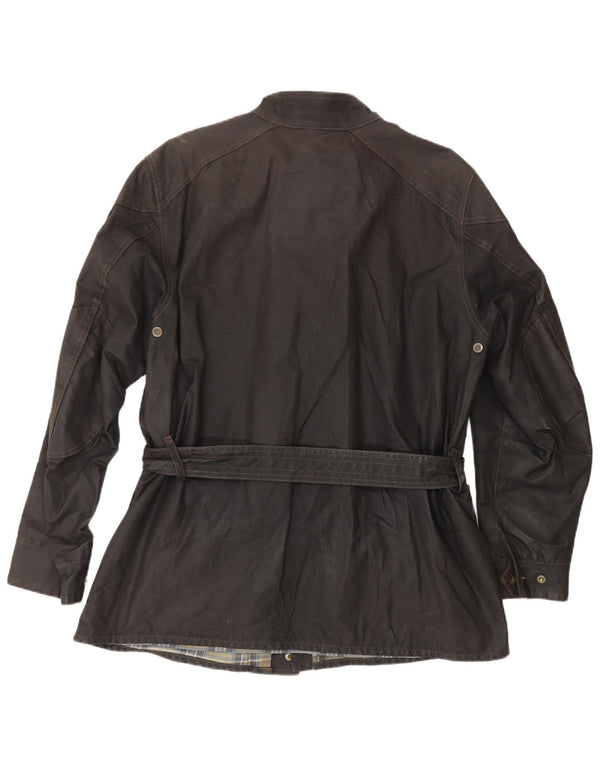 Jachetă Belstaff pentru bărbați din bumbac cerat UK 40 mare, maro, bumbac