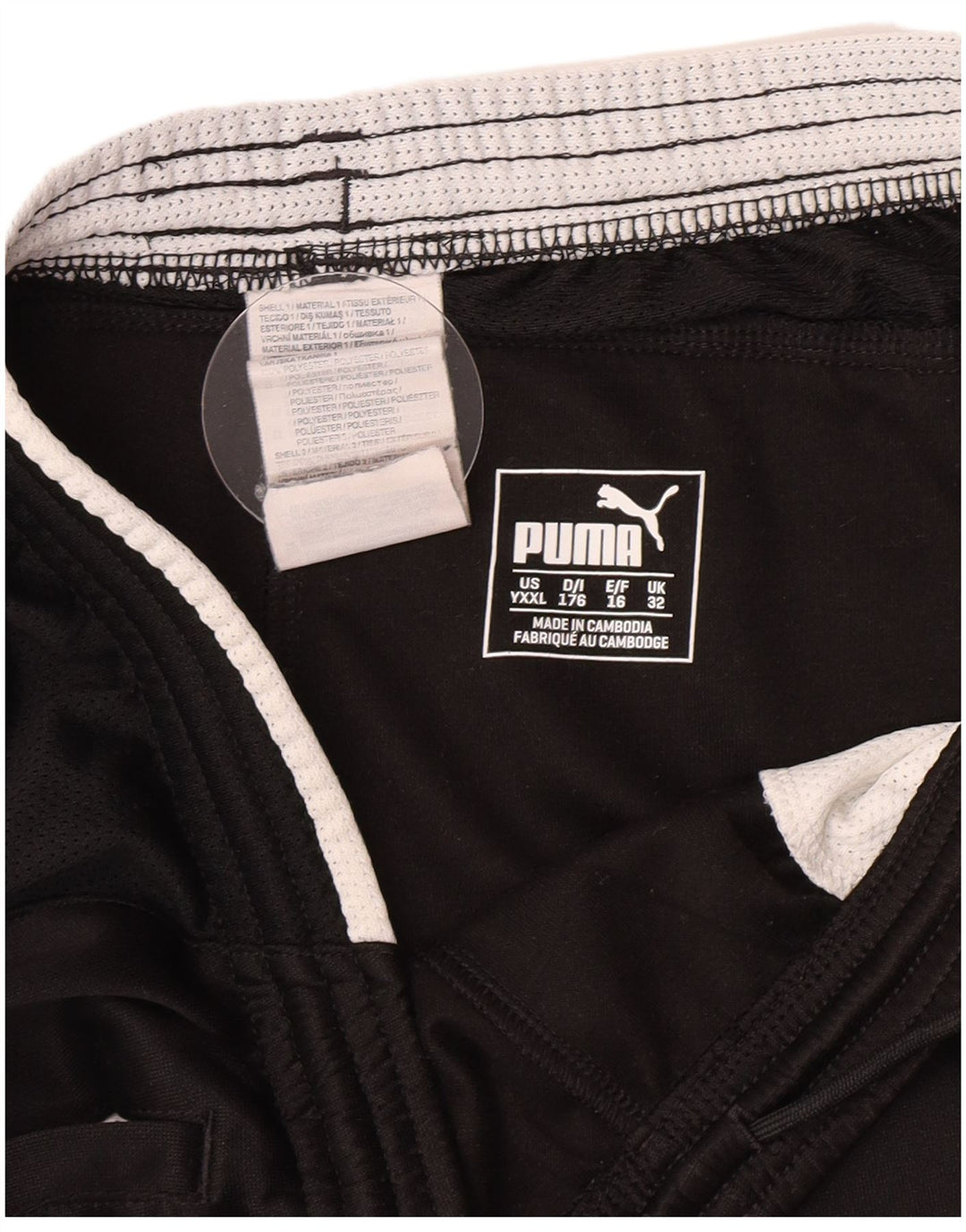 Pantaloni scurti sport Puma băieți 15-16 ani poliester negru