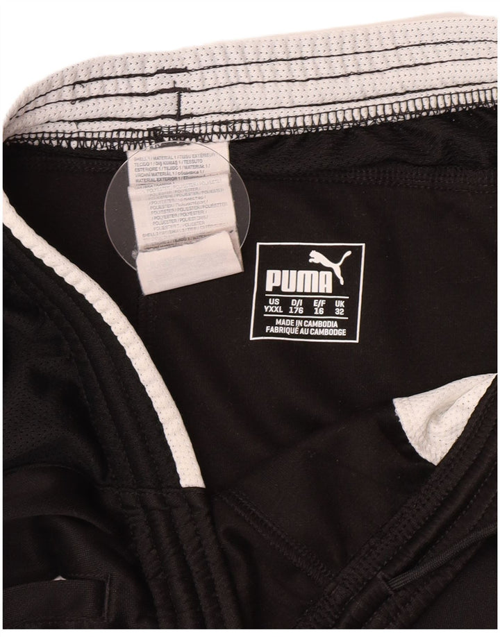 Pantaloni scurti sport Puma băieți 15-16 ani poliester negru