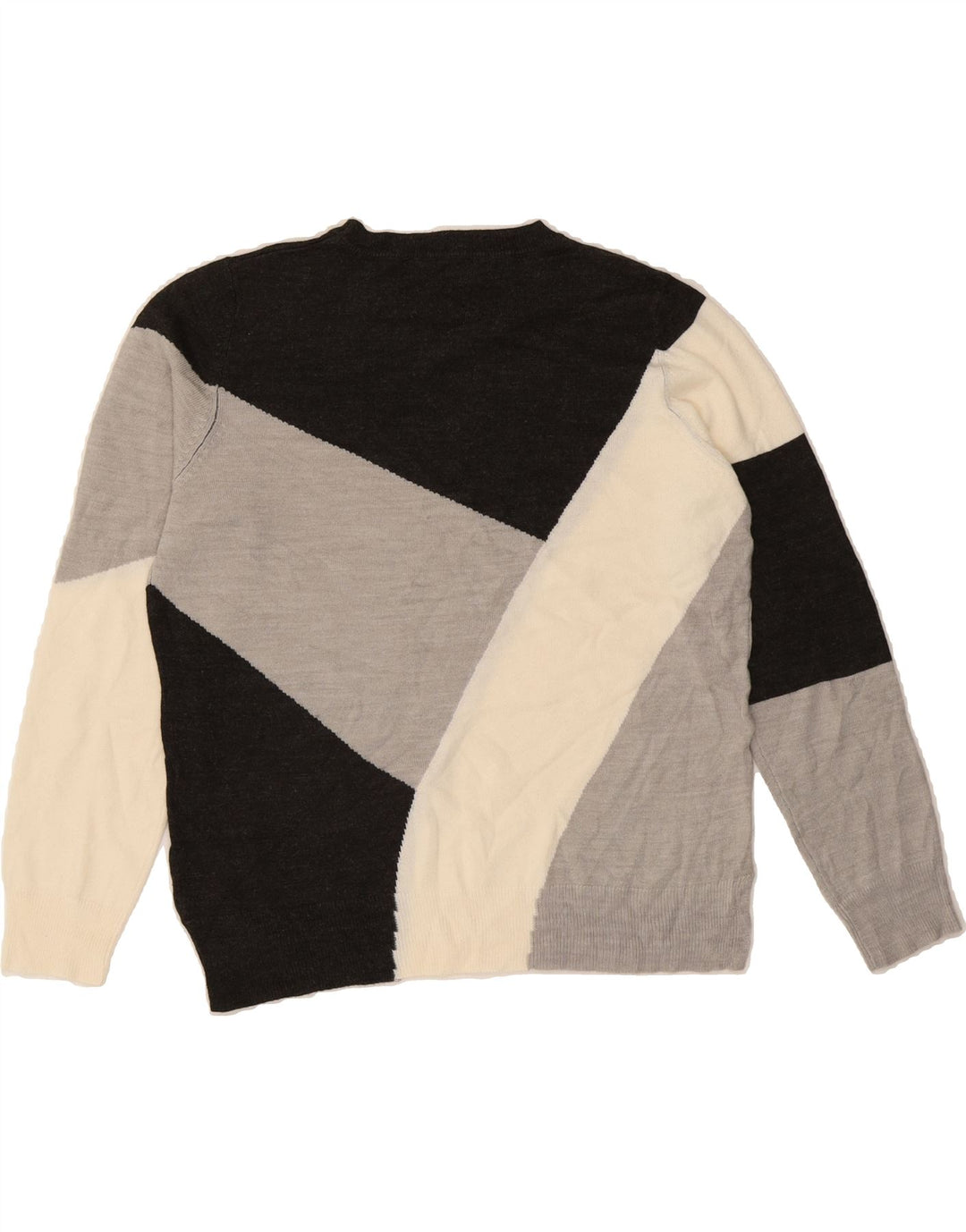 MARKS & SPENCER Womens Crew Neck Jumper Sweater UK 14 Large Black Vintage Marks & Spencer and Second-Hand Marks & Spencer from Messina Hembry 