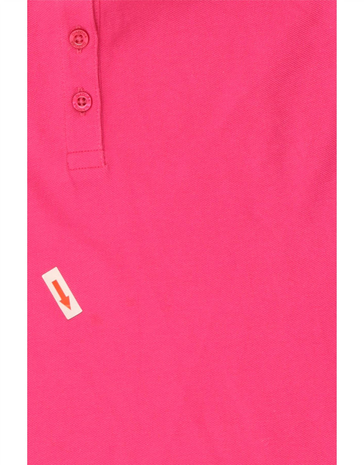 Tricou polo Diadora pentru femei UK 12, bumbac roz mediu