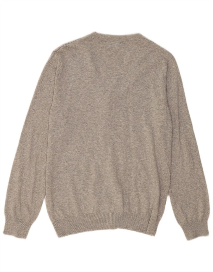 Pulover cardigan pentru bărbați Fred Perry, bumbac, gri mediu