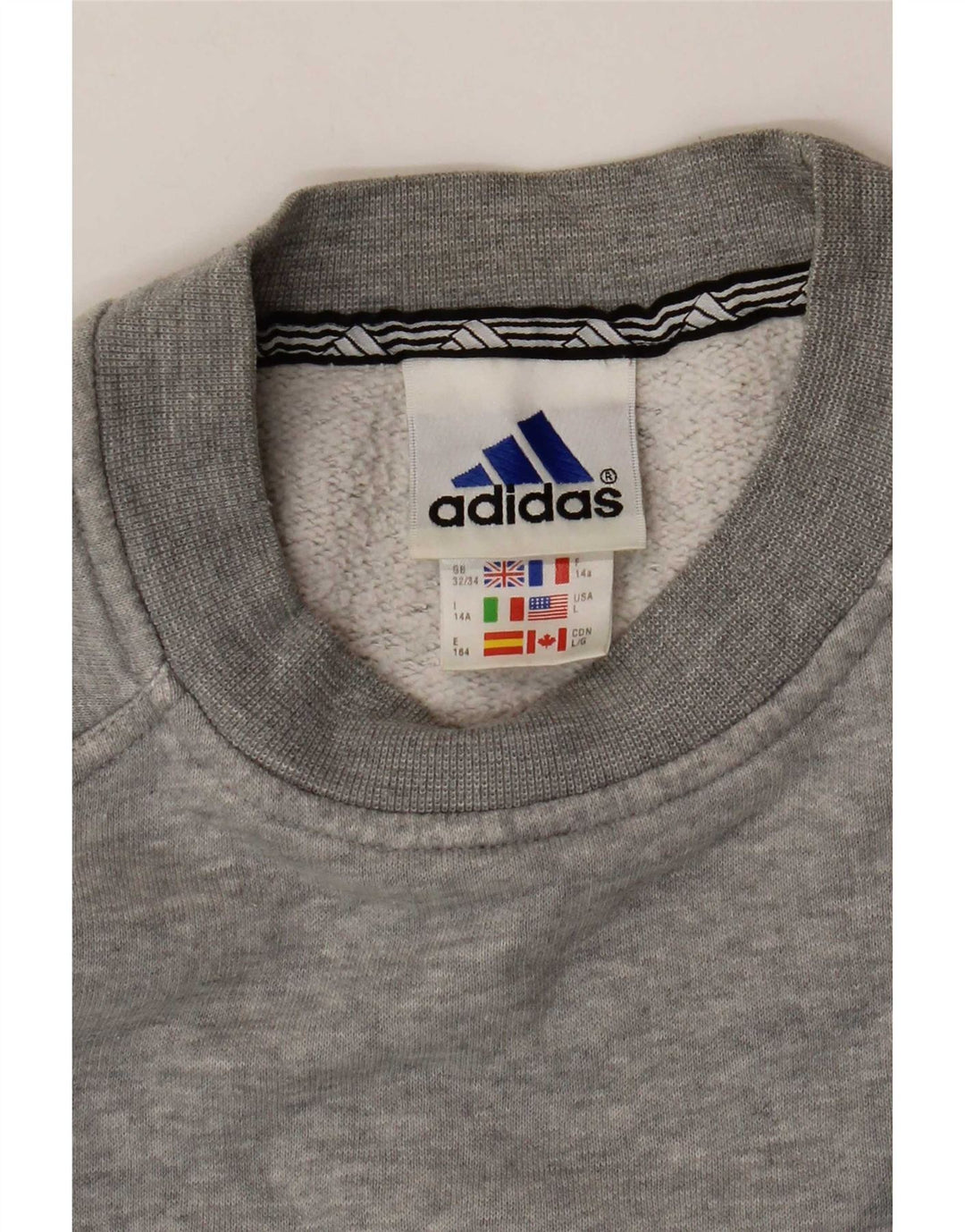Adidas Băieți Pulover Pulover 13-14 Ani Gri Bumbac