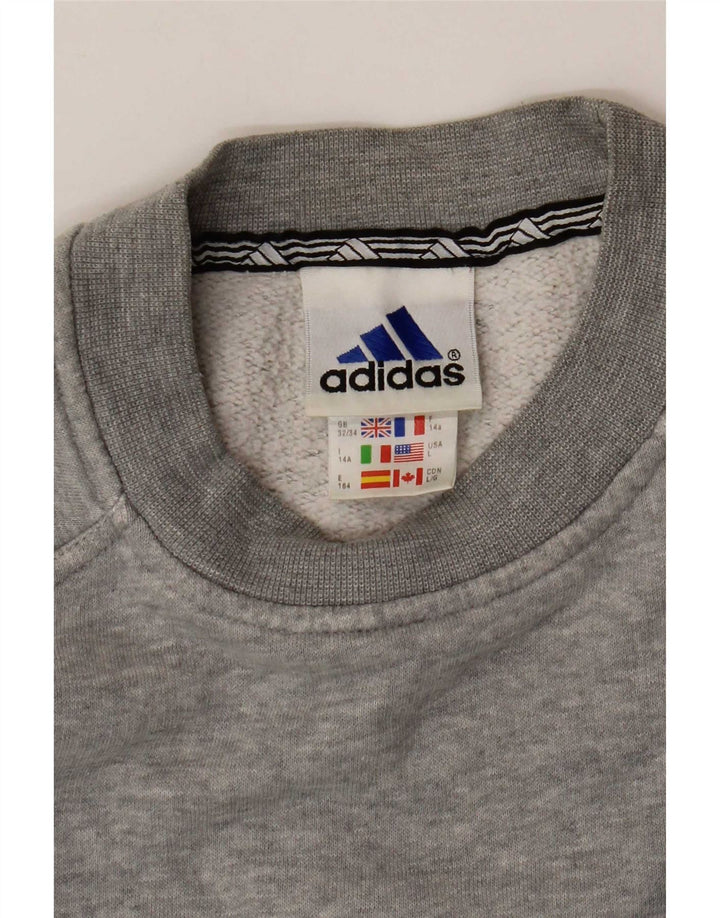 Adidas Băieți Pulover Pulover 13-14 Ani Gri Bumbac