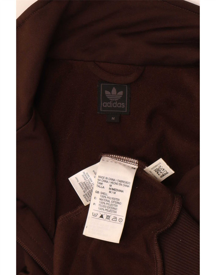 Jachetă de trening pentru bărbați Adidas, din poliester maro mediu