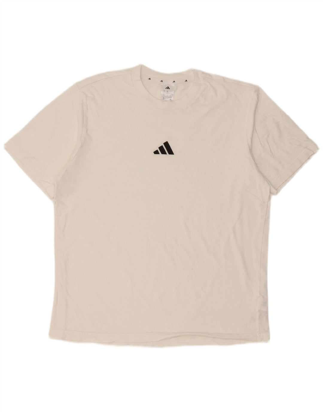 Tricou pentru bărbați Adidas Top mare, alb, bumbac