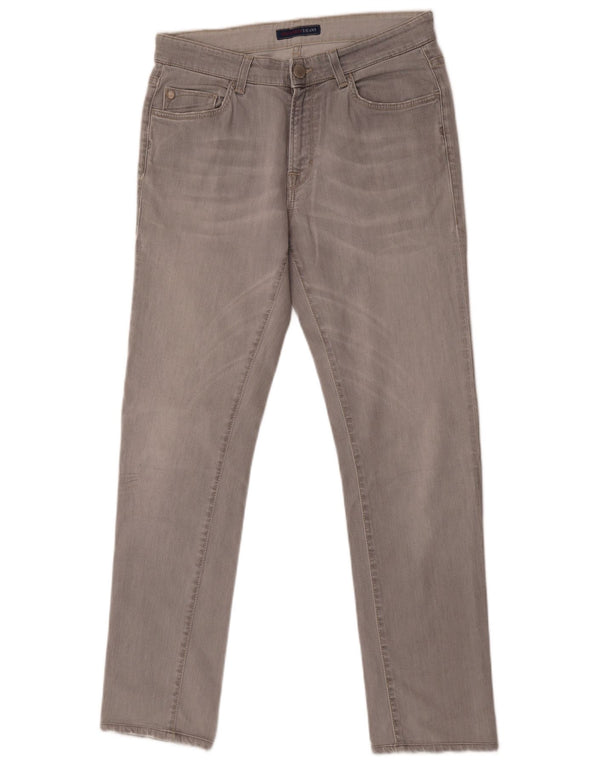 Trussardi blugi slim pentru bărbați W29 L30 bumbac gri