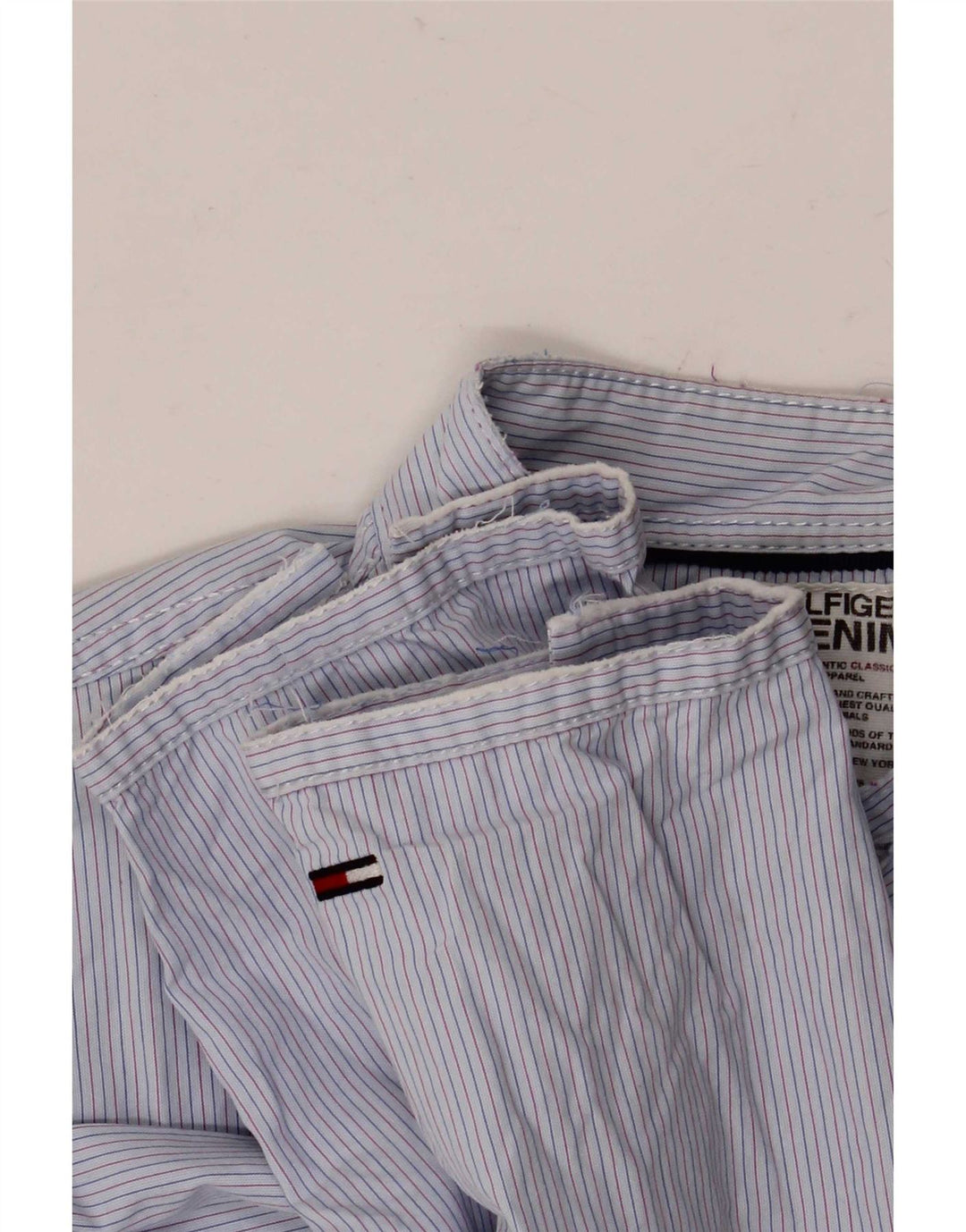 Cămașă Tommy Hilfiger pentru bărbați, cu dungi mici, albastre