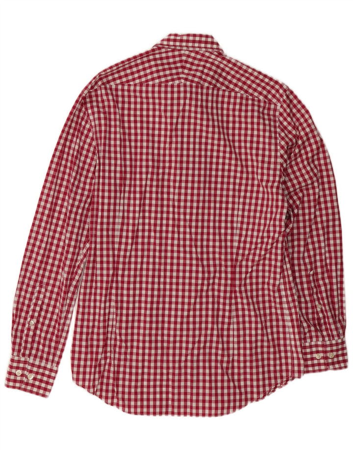 Cămașă pentru bărbați Charles Tyrwhitt Extra Slim Fit Bumbac Vichy Roșu Mediu