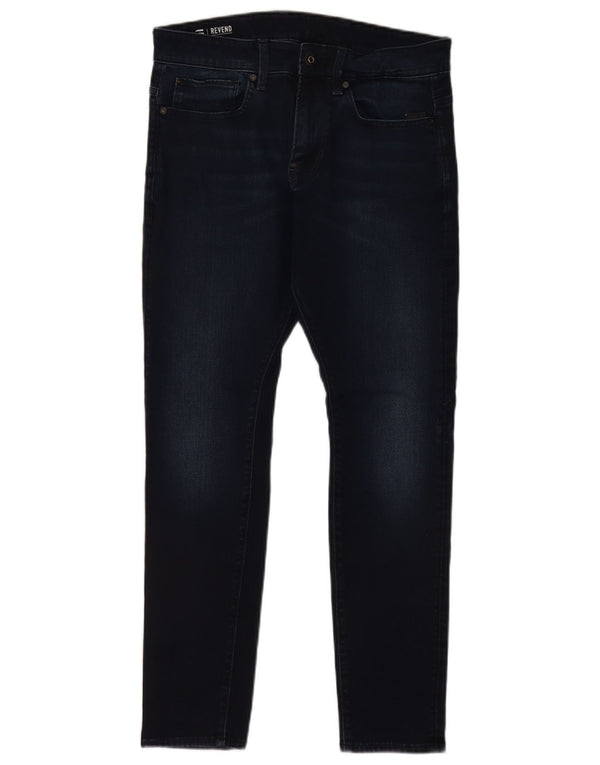Blugi pentru bărbați G-Star Revend skinny W32 L30 bumbac bleumarin