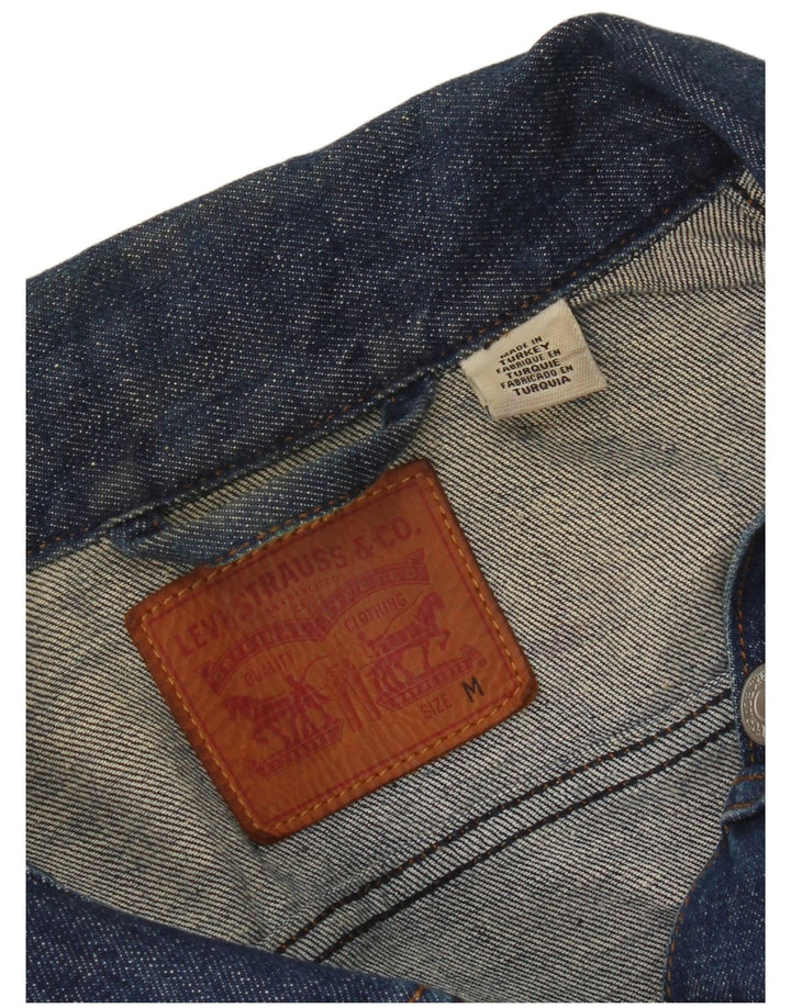 Jachetă Levi's Crop Denim pentru femei UK 12 Medium Blue