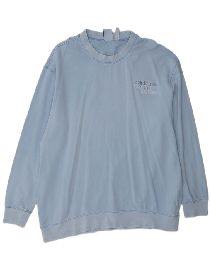 Pulover ADIDAS pentru bărbați, bumbac albastru 2XL