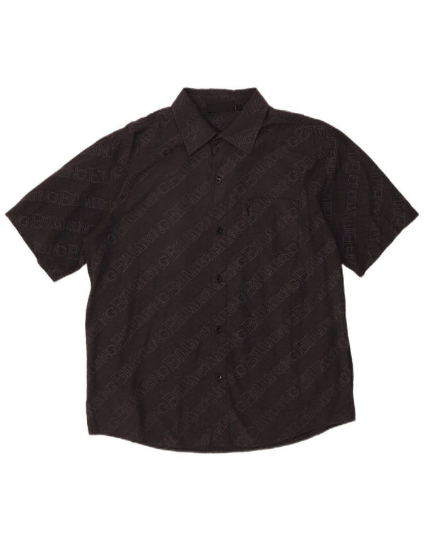 Cămașă cu mânecă scurtă pentru bărbați Billabong, bumbac negru mediu